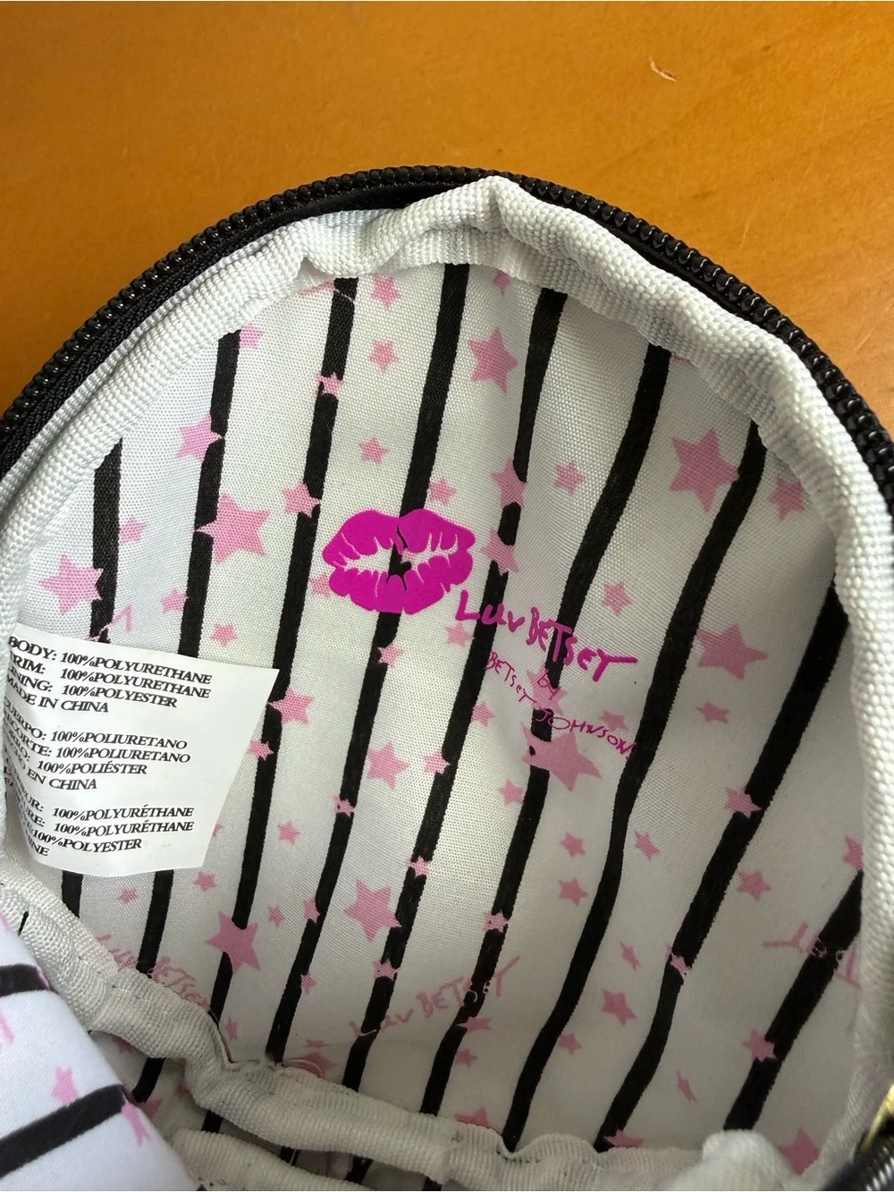Luv Betsey Sprinkle Bear Donut by Betsey Johnson Circular Wristlet Coin Purse